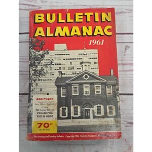 Vintage Bulletin Almanac 1961 - The evening and Sunday Bulletin